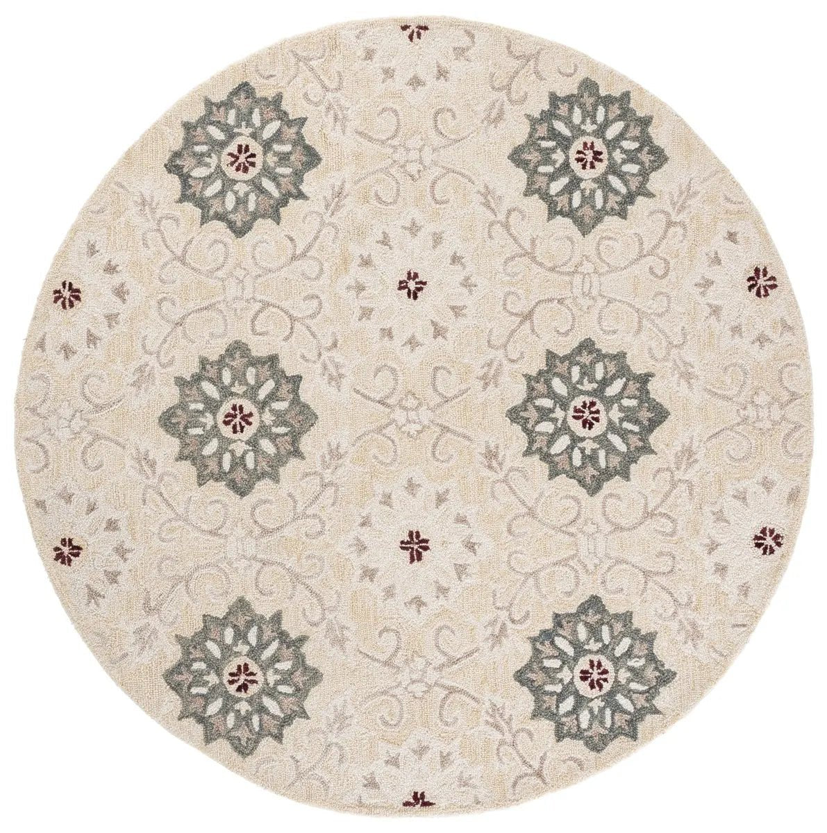 Safavieh Metro 6'-0" x 6'-0" Rug in Beige / Ivory