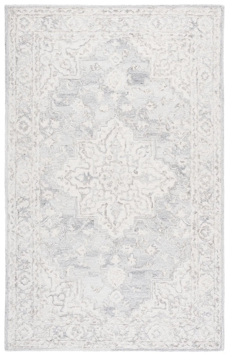 Safavieh Metro 4'-0" x 6'-0" Rug in Light Grey / Ivory