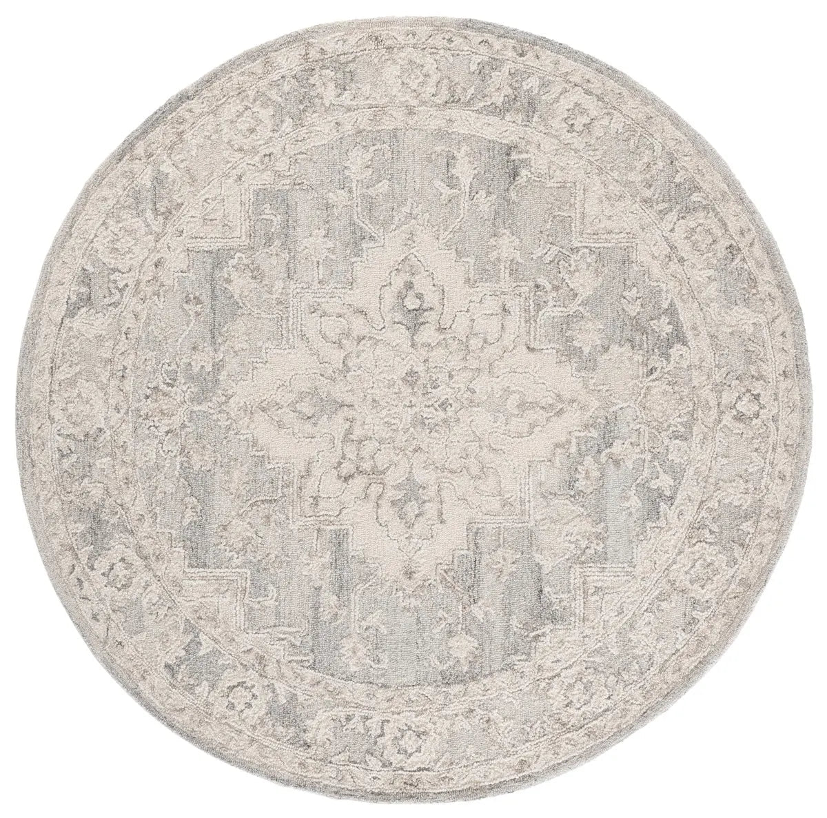 Safavieh Metro 6'-0" x 6'-0" Rug in Light Grey / Ivory