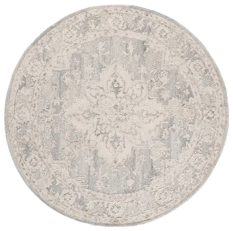Safavieh Metro 6'-0" x 6'-0" Rug in Light Grey / Ivory