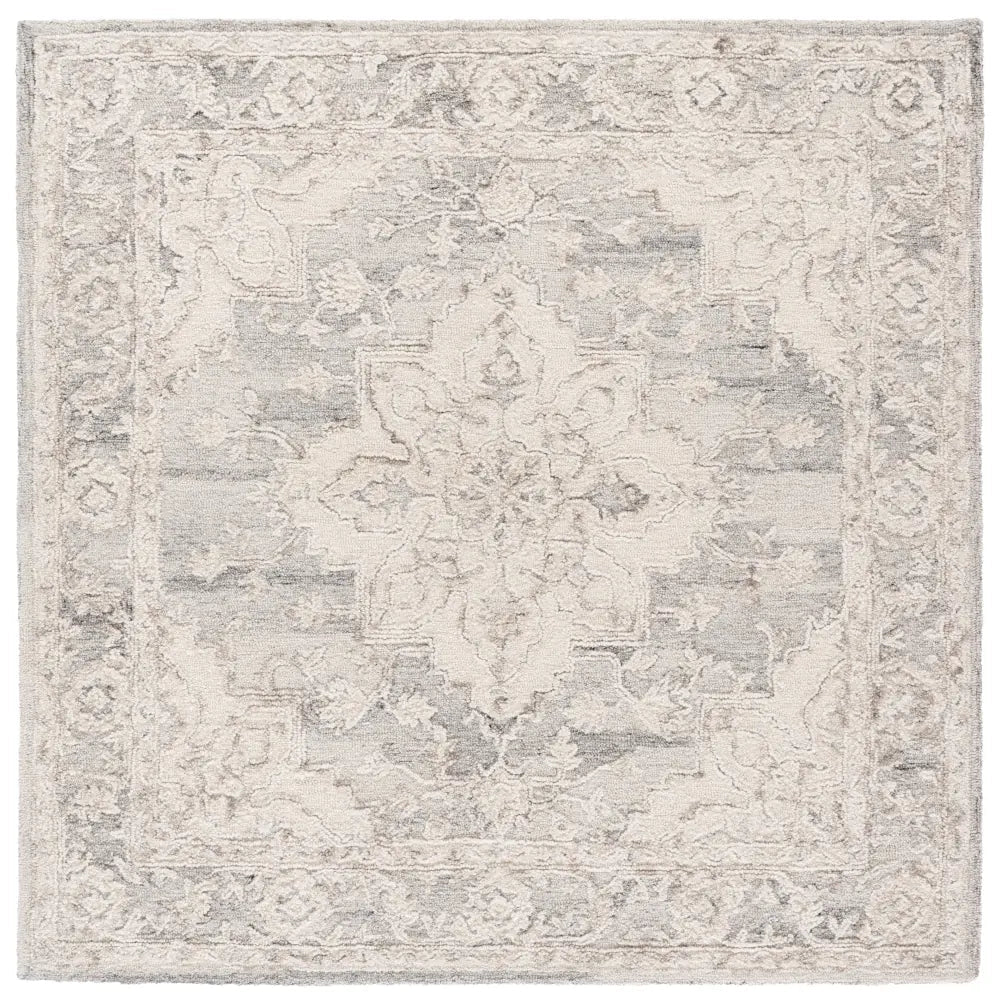 Safavieh Metro 6'-0" x 6'-0" Rug in Light Grey / Ivory