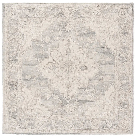 Safavieh Metro 6'-0" x 6'-0" Rug in Light Grey / Ivory