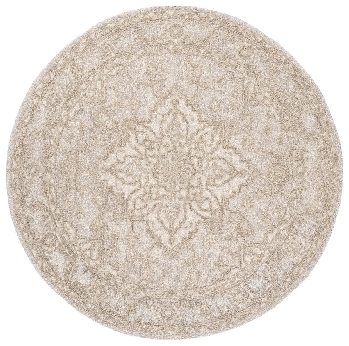 Safavieh Metro 6'-0" x 6'-0" Rug in Light Brown / Ivory