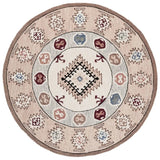 Safavieh Metro 6'-0" x 6'-0" Rug in Ivory / Rust