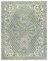 Safavieh Metro 8'-0" x 10'-0" Rug in Green / Ivory