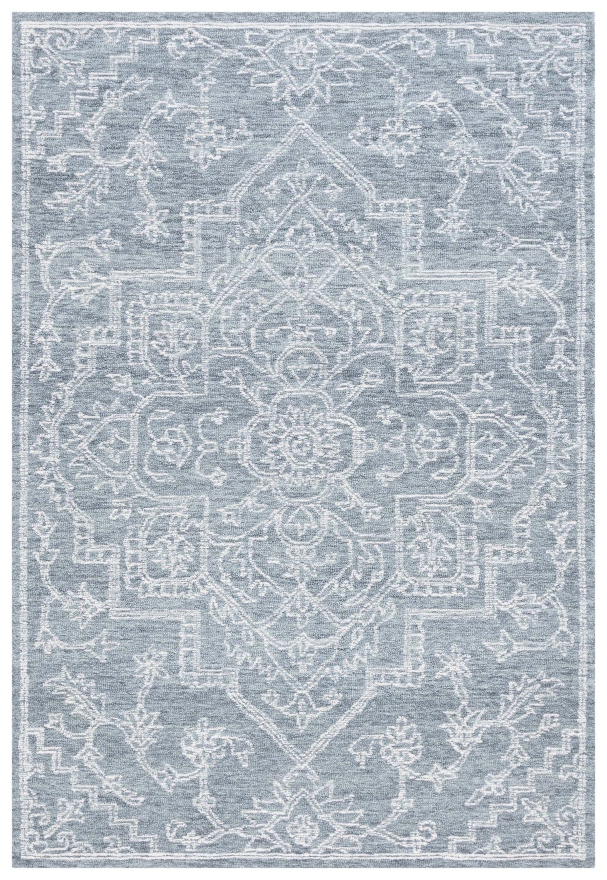 Safavieh Micro-Loop Mlp425G Grey/Ivory Rug.