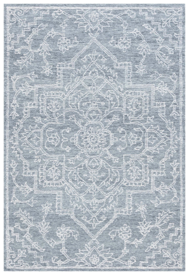 Safavieh Micro-Loop Mlp425G Grey/Ivory Rug.