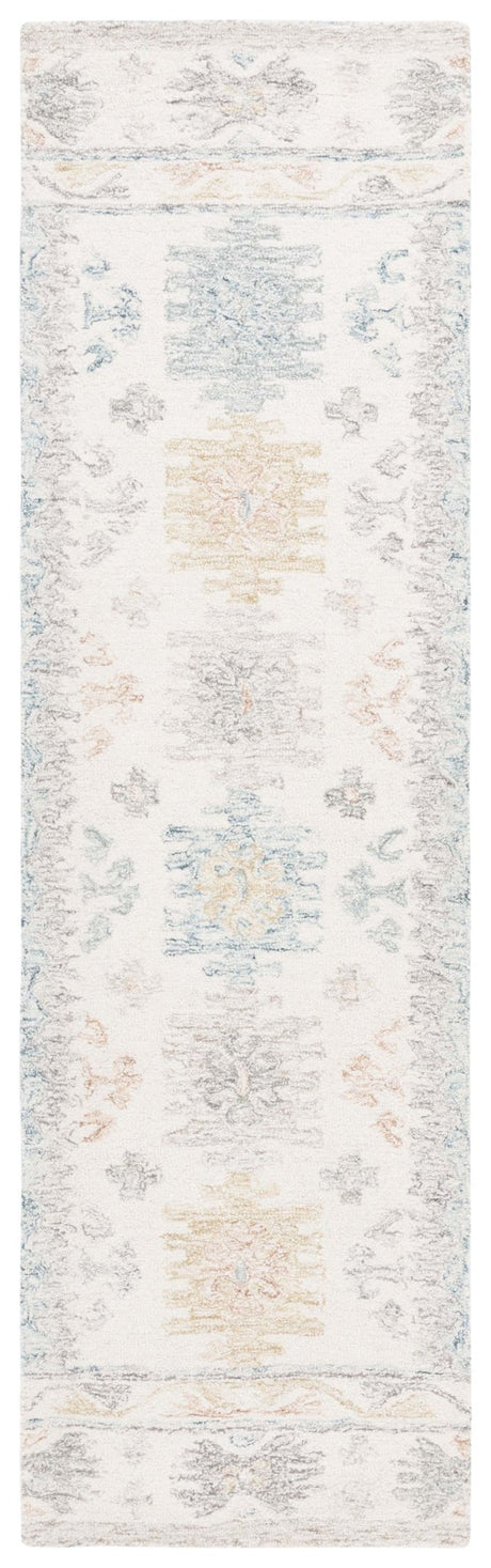 Safavieh Micro-Loop Mlp476M Ivory/Blue Rug.
