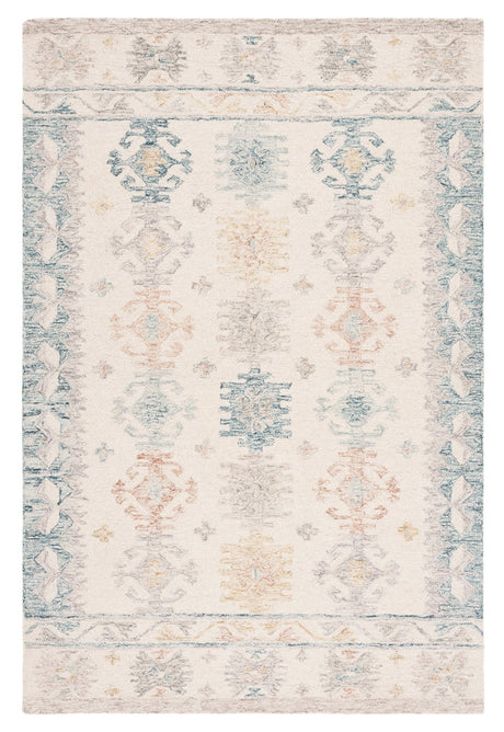 Safavieh Micro-Loop Mlp476M Ivory/Blue Rug.
