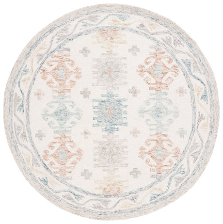 Safavieh Micro-Loop Mlp476M Ivory/Blue Rug.