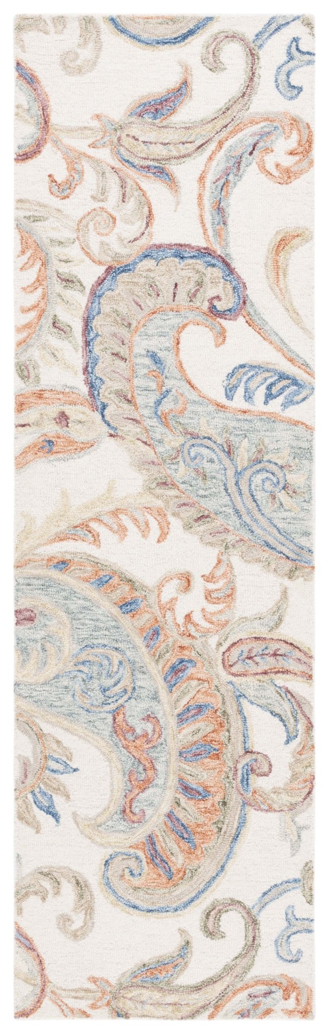 Safavieh Micro-Loop Mlp478P Ivory/Rust Rug.