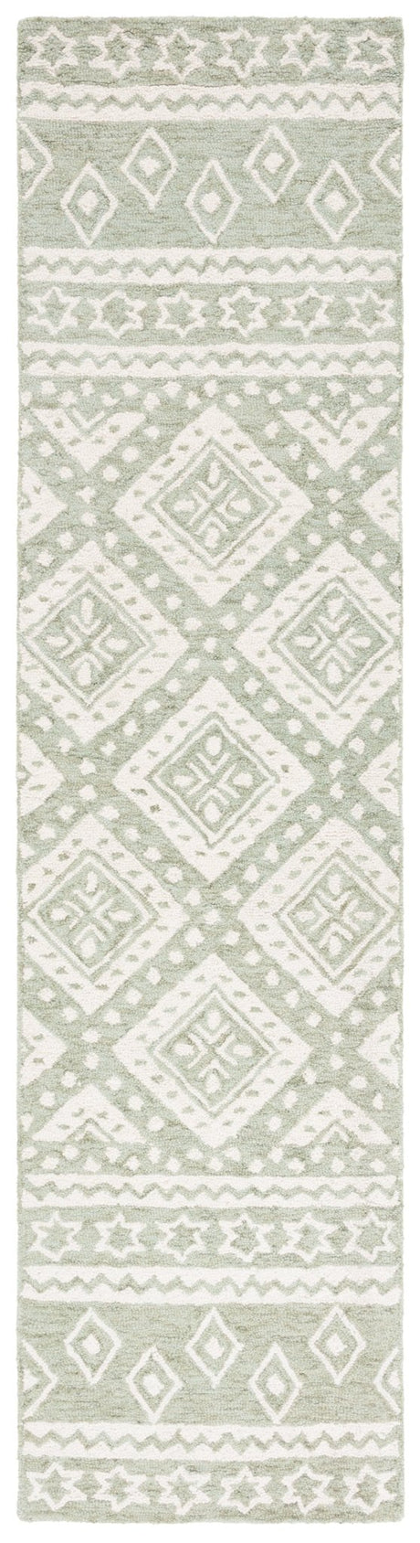 Safavieh Micro-Loop Mlp501W Sage/Ivory Rug.