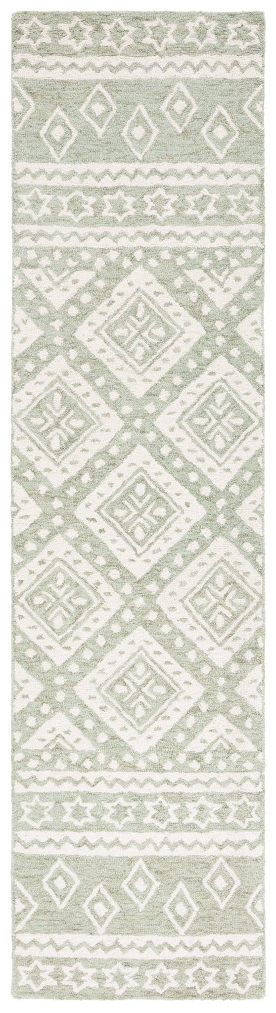 Safavieh Micro-Loop Mlp501W Sage/Ivory Rug.
