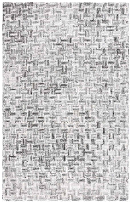 Safavieh Micro-Loop Mlp537H Dark Grey/Ivory Rug.