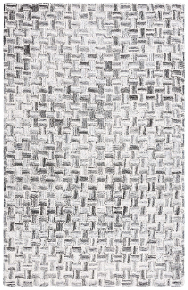 Safavieh Micro-Loop Mlp537H Dark Grey/Ivory Rug.