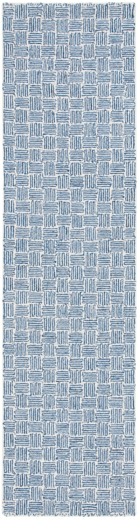 Safavieh Micro-Loop Mlp537N Navy/Ivory Rug.