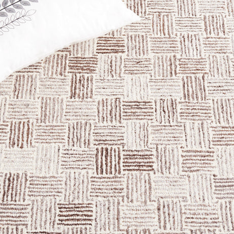 Safavieh Micro-Loop Mlp537T Brown/Ivory Rug.