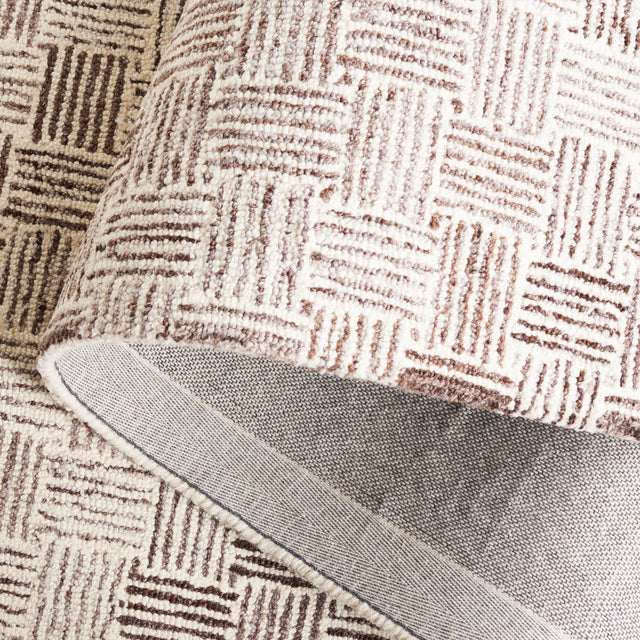 Safavieh Micro-Loop Mlp537T Brown/Ivory Rug.