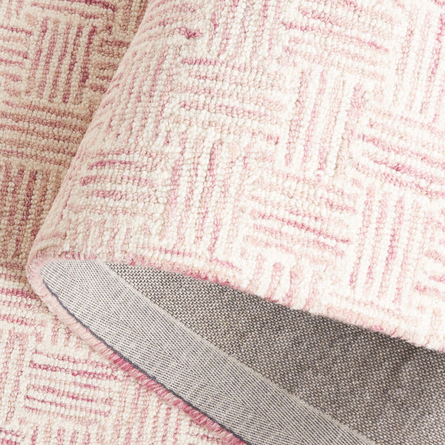 Safavieh Micro-Loop Mlp537U Pink/Ivory Rug.