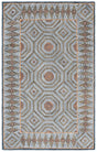Safavieh Micro-Loop 4'-0" x 6'-0" Rug in Blue / Ivory