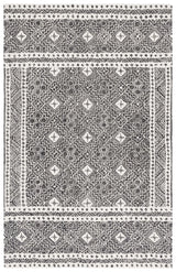Safavieh Micro-Loop 4'-0" x 6'-0" Rug in Black / Ivory