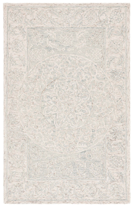 Safavieh Micro-Loop Mlp925L Light Blue/Beige Rug.