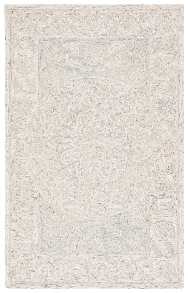 Safavieh Micro-Loop Mlp925L Light Blue/Beige Rug.