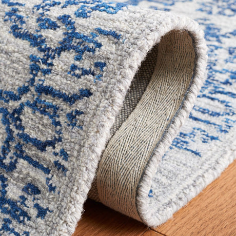 Safavieh Micro-Loop Mlp955M Blue Rug.