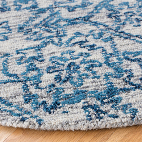 Safavieh Micro-Loop Mlp955M Blue Rug.