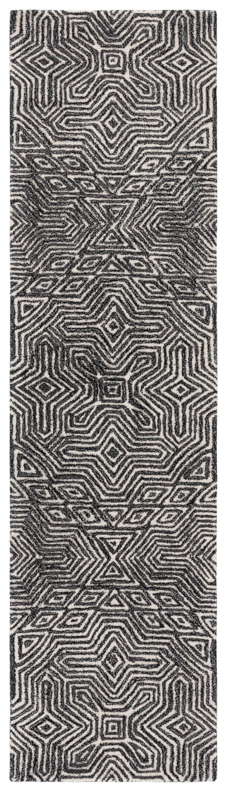 Safavieh Micro-Loop Mlp956Z Ivory/Black Rug.