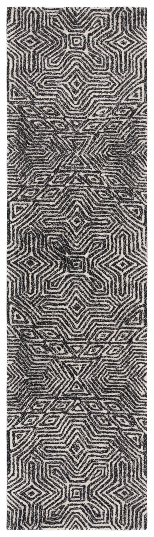 Safavieh Micro-Loop Mlp956Z Ivory/Black Rug.