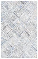 Safavieh Micro-Loop 4'-0" x 6'-0" Rug in Natural / Grey