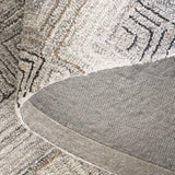 Safavieh Micro-Loop 4'-0" x 6'-0" Rug in Natural / Grey
