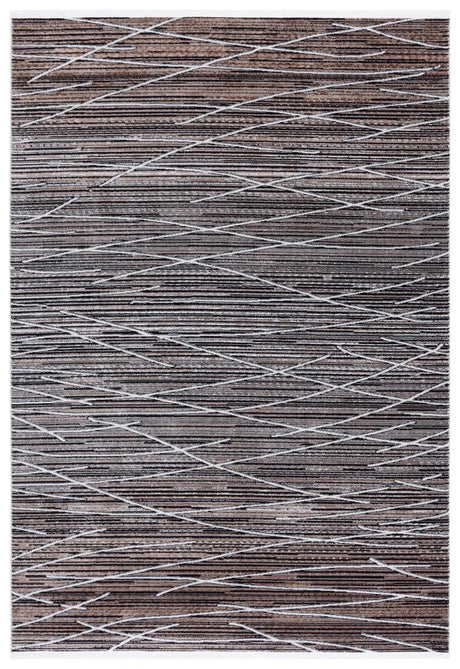 Safavieh Mila 4'-0" x 6'-0" Rug in Beige / Ivory Black