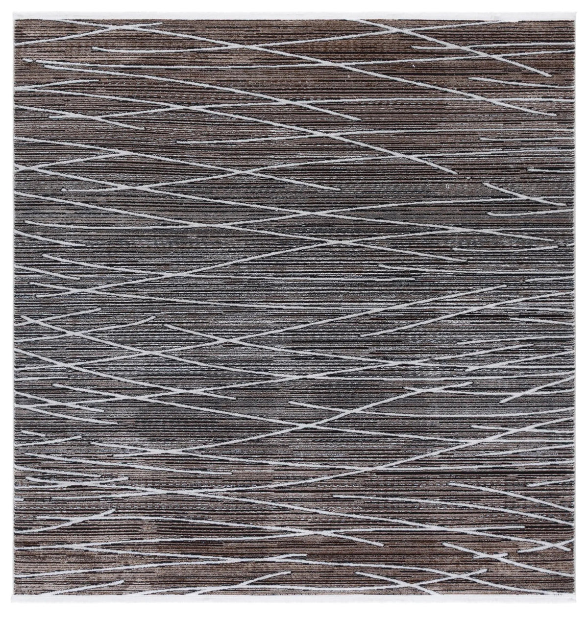 Safavieh Mila 6'-7" x 6'-7" Rug in Beige / Ivory Black