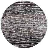 Safavieh Mila 6'-7" x 6'-7" Rug in Black / Beige Ivory