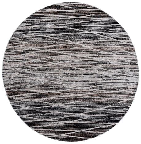 Safavieh Mila 6'-7" x 6'-7" Rug in Black / Beige Ivory