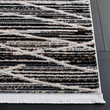 Safavieh Mila 4'-0" x 6'-0" Rug in Black / Beige Ivory