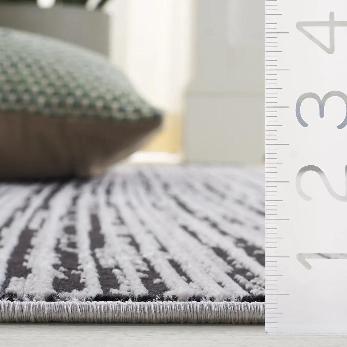 Safavieh Mila 4'-0" x 6'-0" Rug in Beige / Black