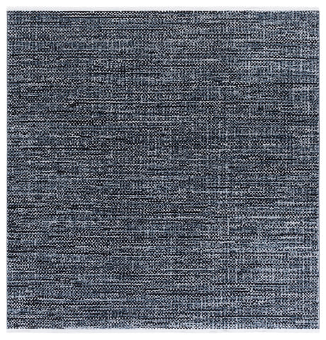 Safavieh Mila 6'-7" x 6'-7" Rug in Black / Light Blue