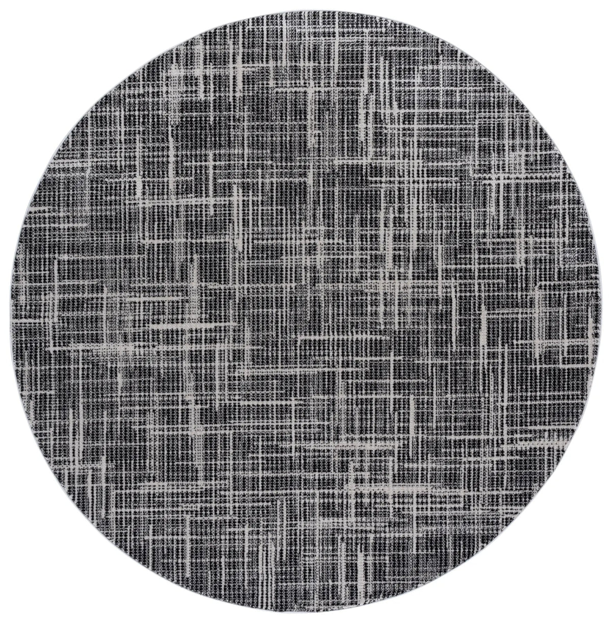 Safavieh Mila 6'-7" x 6'-7" Rug in Ivory / Black