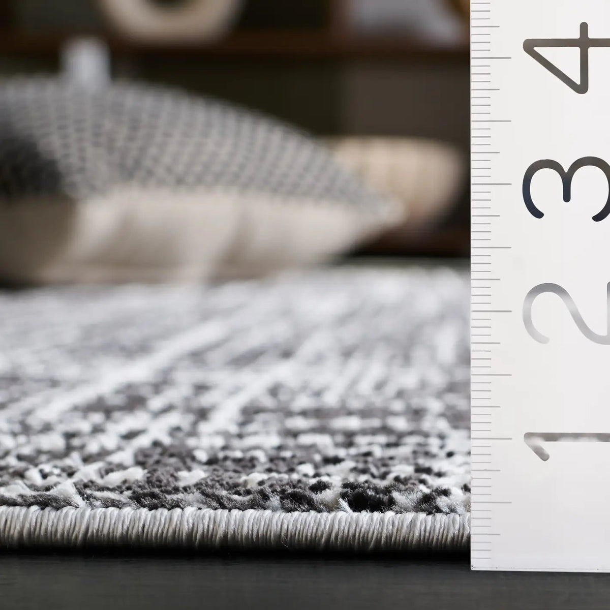 Safavieh Mila 4'-0" x 6'-0" Rug in Ivory / Black