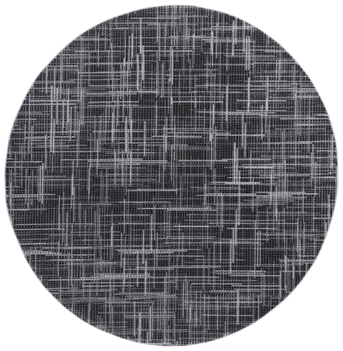 Safavieh Mila 6'-7" x 6'-7" Rug in Light Grey / Black