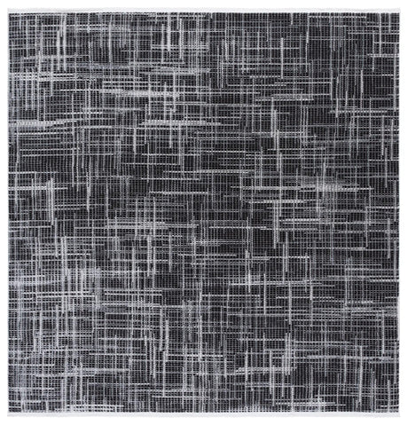 Safavieh Mila 6'-7" x 6'-7" Rug in Light Grey / Black