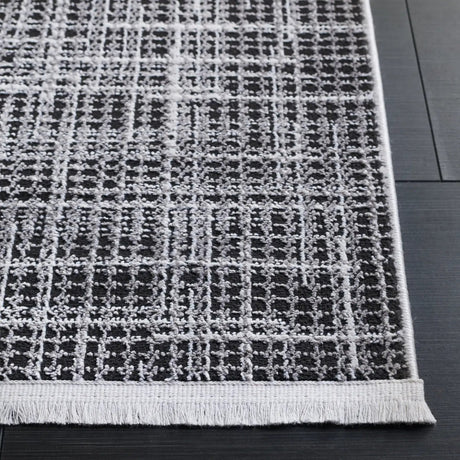 Safavieh Mila 4'-0" x 6'-0" Rug in Light Grey / Black