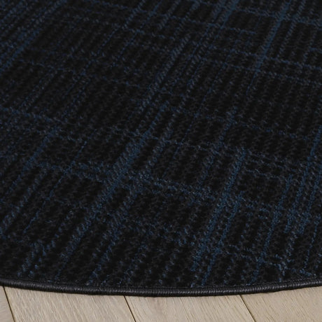 Safavieh Mila 6'-7" x 6'-7" Rug in Dark Blue / Black