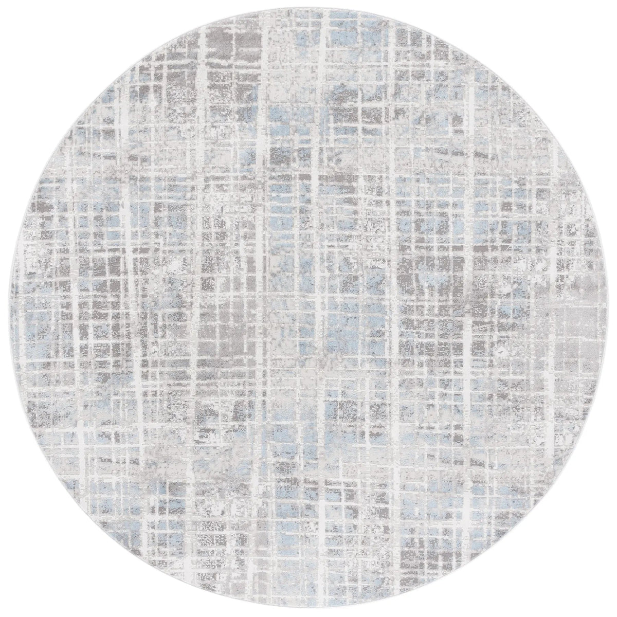 Safavieh Mila 6'-7" x 6'-7" Rug in Grey / Light Blue