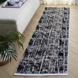Safavieh Mila 2'-2" x 8'-0" Rug in Brown / Black Ivory