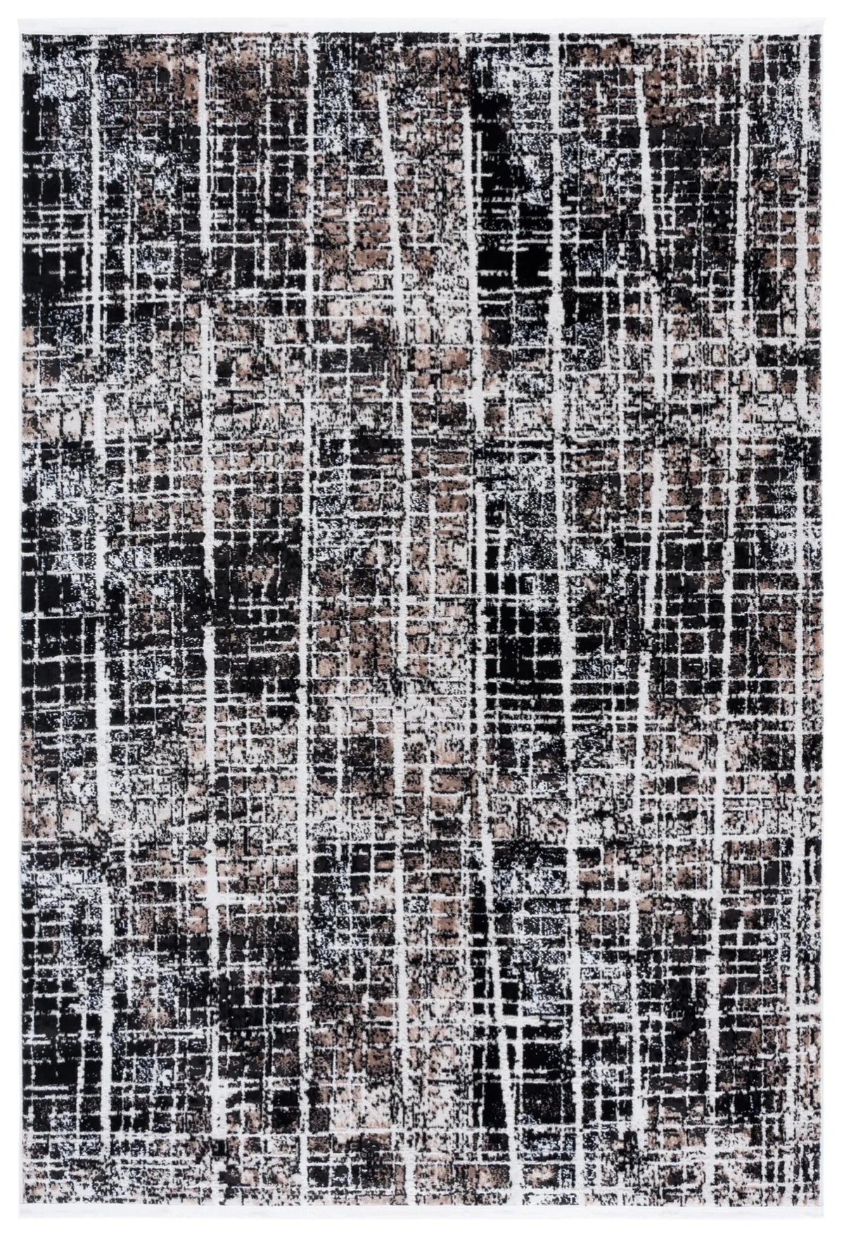 Safavieh Mila 4'-0" x 6'-0" Rug in Brown / Black Ivory