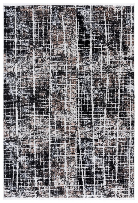 Safavieh Mila 4'-0" x 6'-0" Rug in Brown / Black Ivory